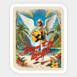 JImmy Buffet - Blame it on buffet Sticker